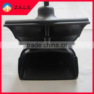 Black Plastic Dustpan With Long Handle And With Lid photo-6