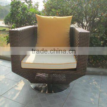 Luxury Outdoor Furniture Wicker Hotel Furniture Rattan Chair With Side Table photo-3
