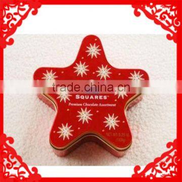 food grade tin box with star shape