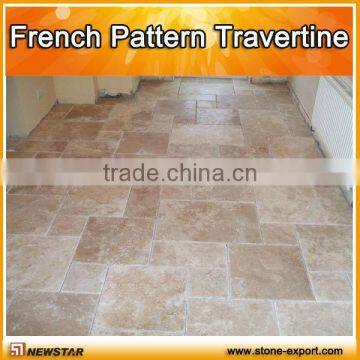 rustic travertine french pattern