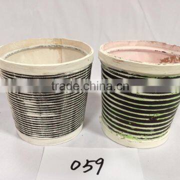 Wholesale Cheap Home Dekoration Desk Big Indoor Oval Wooden Flower Pots photo-5