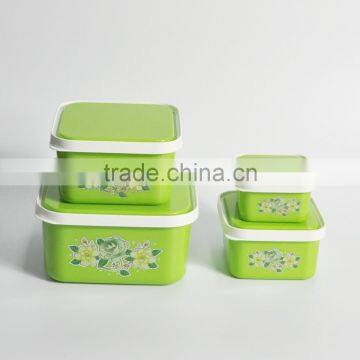 4 Pieces Food Grade pp Plastic Storage Container photo-2