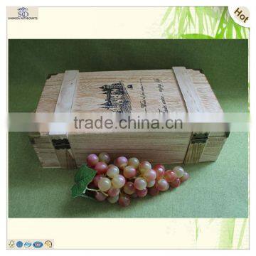 Sell Handmade 2 Bottle Wooden Wine Beer Display Box photo-5