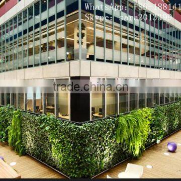 SJ0409008 Outdoor Decoration Synthetic Cheap Vertical Green Plastic Grass Wall Artificial photo-2