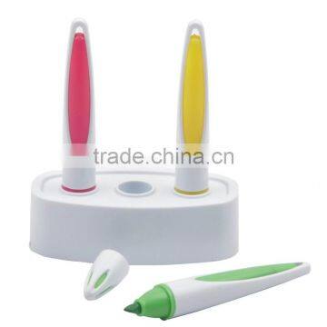 ASSORTED Desk Set with Stand Luminator Highlighter Pens