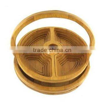 Bamboo dried fruits basket
