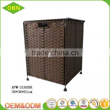 Woven Folding Rectangular Laundry Hamper photo-3