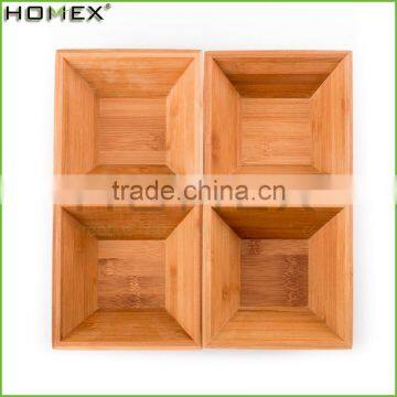 Flexible Use Bamboo Serving Bowl for Kitchen Homex-BSCI photo-6