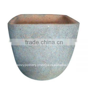 sandblast pot, sandblast planter