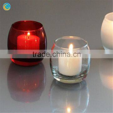 Glass Votive Candle Holders Round Egg Shape photo-3