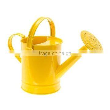 Sharp Color Round Galvanized Zinc Metal Watering Can/ Watering Pot Flower Planter