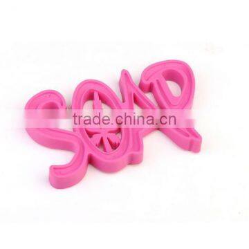 Creative Soap Letters Shape Silicone Soap Dish Holder photo-2