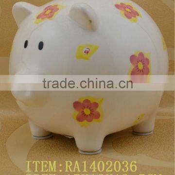 ceramic piggy money collection box for kids gift