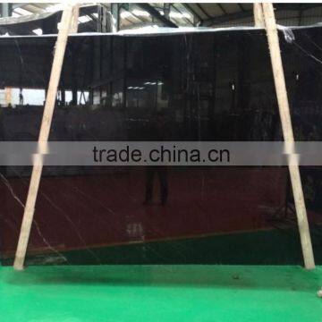 Polished Black Marquina Marble Tile