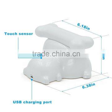 Best Selling High Quality Stepless Dimming, Timed Off, Cordless USB Rechargeable Puppy Dog Table Lamp for Bedside photo-2