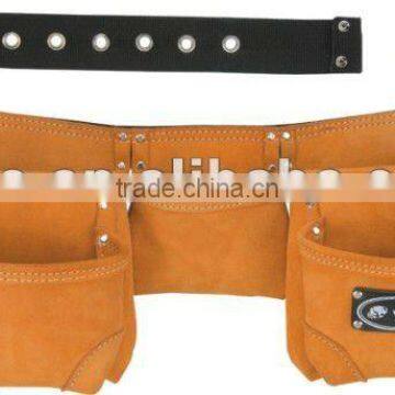 Cow split leather tool belt