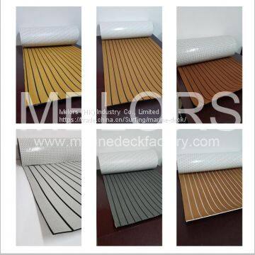 Melors Cabin Floor Faux Teak Sheet EVA Foam Sheets for Aluminum Boat