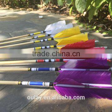 4*14cm Flu Flu Fletching Cresting Wood Arrows