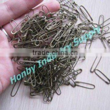 22mm Antique Bronze Coiless French Loop Tag Pin