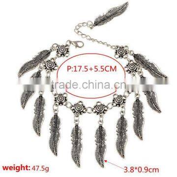 Top Quality Hand Made Miao Bangle With Feather Dangles photo-3