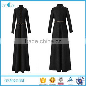 2017 Fashion New Long dress in Black Casual designer