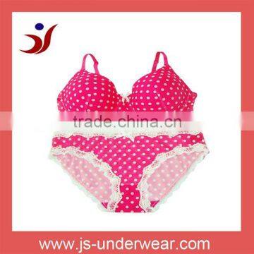 new design mesh printed lingerie set