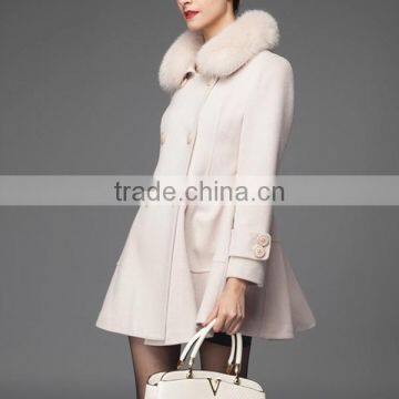 Newest Design Winter Good Quality European Fashion Wear White Coats photo-3