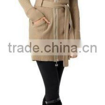 8KN061 Belted Sweater Coat