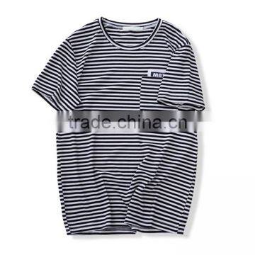 2017 New Classic Striped Man Short-sleeved T-shirt