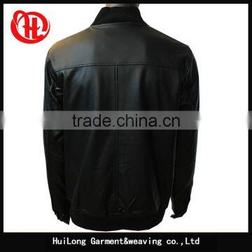 Customized Bomber Style Men pu Leather Jacket for Men photo-2