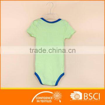 Baby Summer Wear Stripe Printed Fish Short Sleeve Romper photo-2