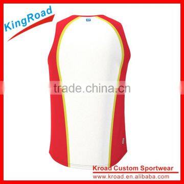 Mens Yoga Tank Tops Running Singlets Plain Custom Gym Vest photo-2