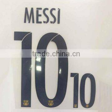 Custom Plastisol Type Soccer Number Heat Transfer Printing For Jerseys With Anti Sublimation photo-3