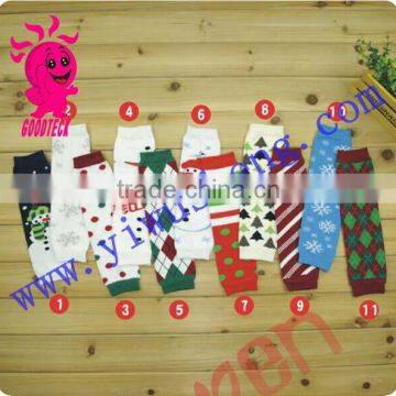 Wholesale Colorful Christmas Kids Leg Warmer Leg Warmers/ Patterned Christmas leggings Wholesale Cotton Leg Warmers