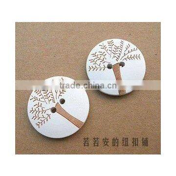 Tree Wood Buttons Natural Wood Buttons costume accessories