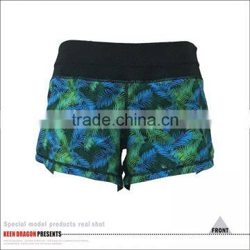 OEM Design Elastic Inside Rope Womens Gym Shorts Manufacturers photo-2