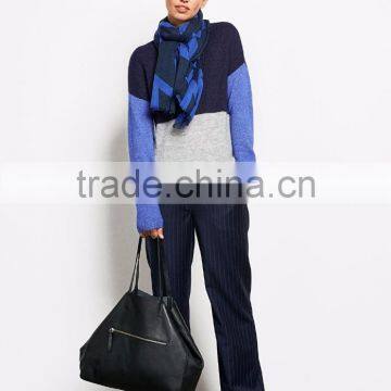 Custom Brand Sweaters Ladies Three Color Fashion Korean Knitted Cardigan For Women photo-2