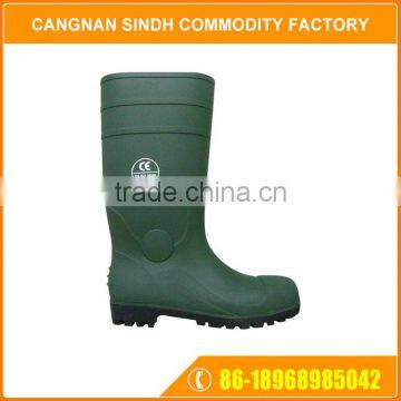 Custom PVC Break Resistance Steel Toe Boots For Chemical Industry