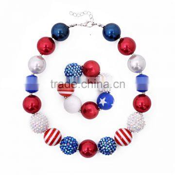 Boutique Chunky Jewelry Bubblegum Beaded Necklace for Kids Party photo-3