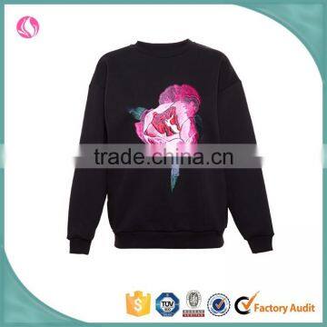 China Suppliers OEM Customized Embroidery Sweatshirt Solid Hoodies and Sweatshirts