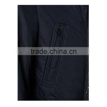 Mens Cheap Fancy Navy Nylon Water Resistant Winter Jacket Coat Men photo-4