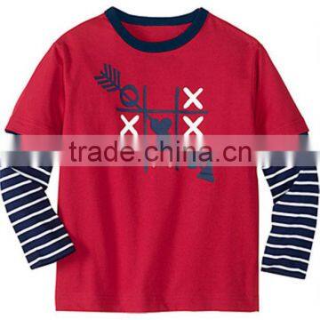 BOYS DOUBLE SLEEVE T SHIRT