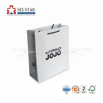 Special White Custom Made Paper Carry Bag for Shopping and Mailing