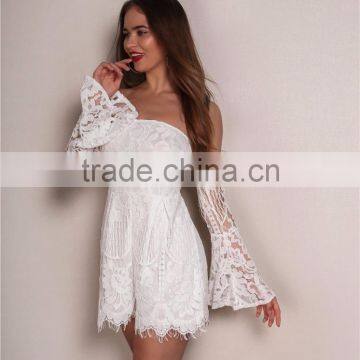 Runwaylover 038 Ladies Sexy Off-Shoulder Lace Playsuits photo-6