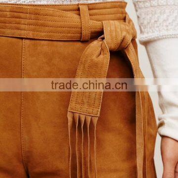 EY0592P 2016 Latest High Waisted Shorts Suede Shorts for Women photo-3