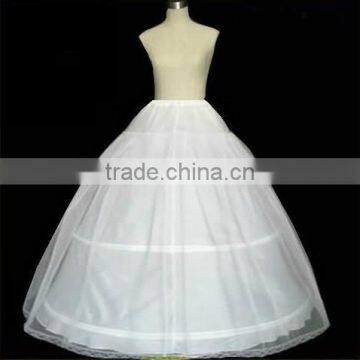 Three Hoops Petticoats for Ball Gown Adjustable Sizes Crinoline Bridal Accessories Underskirt for Wedding/Prom/Quinceanera Dress