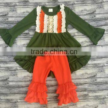 2017 wholesale girls persnickety remake baby girl clothing bulk kids clothes children's boutique clothing with ruffle pants