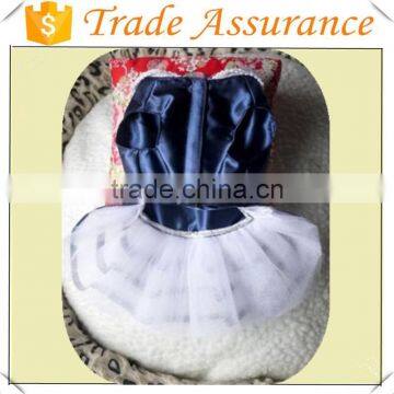 New Blue Pet Dog Navy Dress Puppy Dog Cute Dress Costume Chihuahua Clothes photo-2