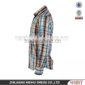 Latest Fashion Men Casual Shirts Plaid Fabric Button up Shirts for Men photo-4