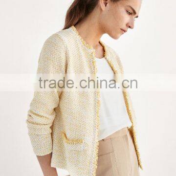 Women's Stylish Open Front Knit Thin Cardigan Sweater Patterns With Best Quality photo-3